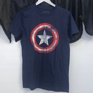 Small Captain America tee from Newbury Comics